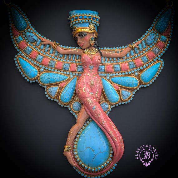 Nefertiti statement necklace