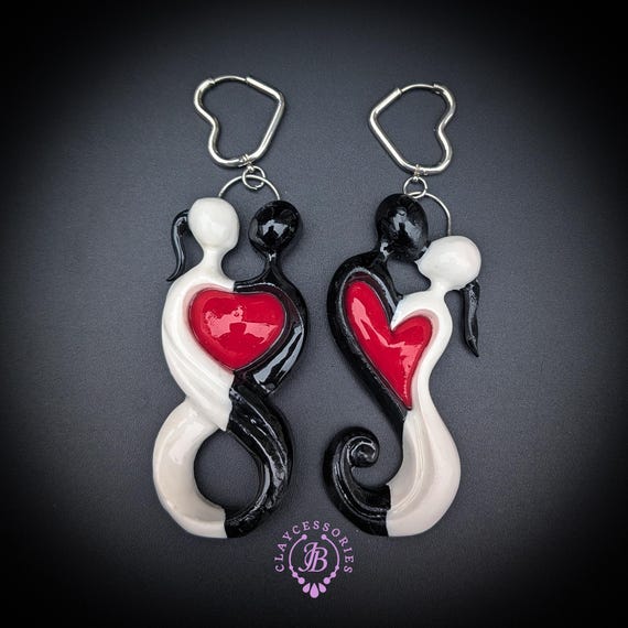 Valentaine Yin Yang Love Earrings