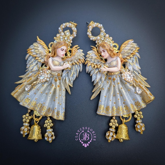 Christmas Angel Statement Earrings
