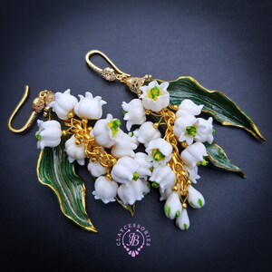 lilies of the valley dangle earrings image 6