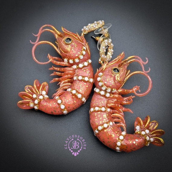 Prawn Statement Earrings