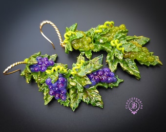 Autumn Grapes earrings