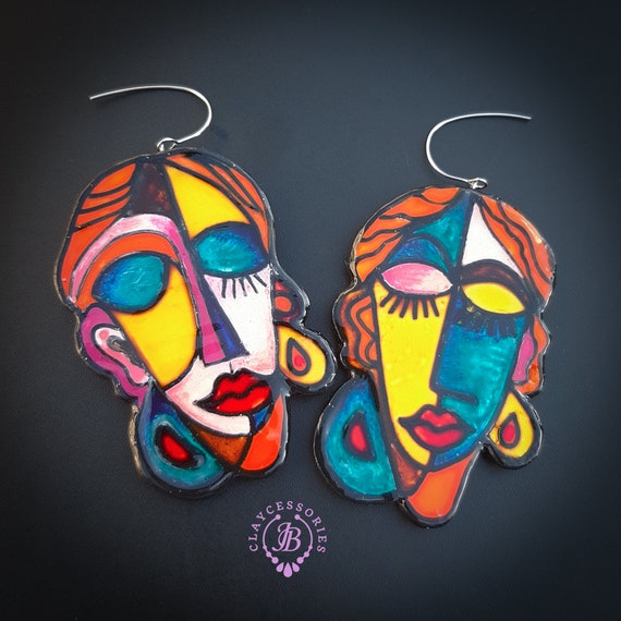 Modern Abstract Picasso earrings