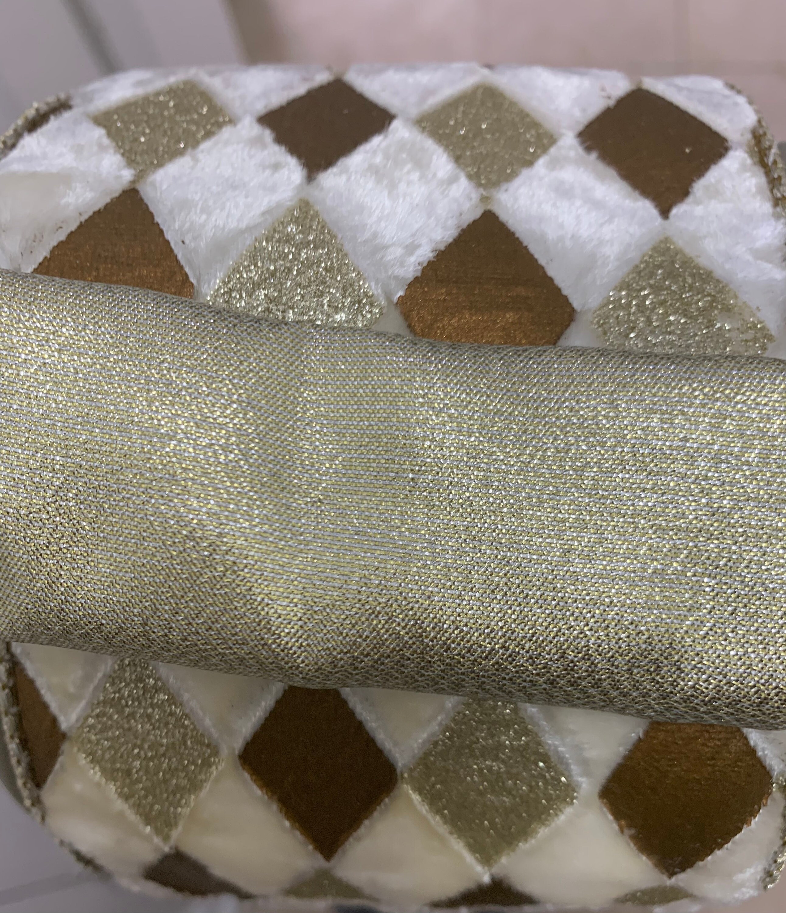 Luxury Ribbon, Designer Ribbon, Wired Ribbon, Diamond Print Velvet ...