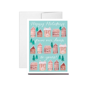 SALE! Happy Holidays from Our Home to Yours! Gingerbread House Card