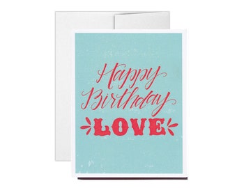 Happy Birthday Love, Birthday Card