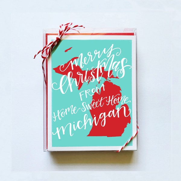 Michigan Christmas Cards Etsy