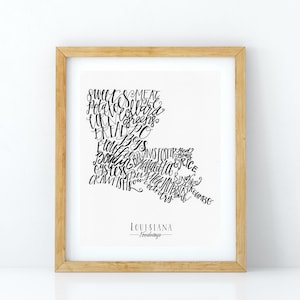 Louisiana Foodways Print, 8x10 Print
