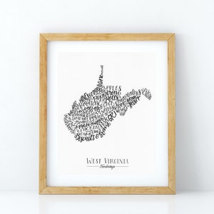 West Virginia Foodways Print, 8x10 Print