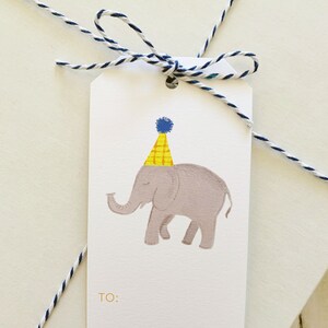 Party Elephant Gift Tags