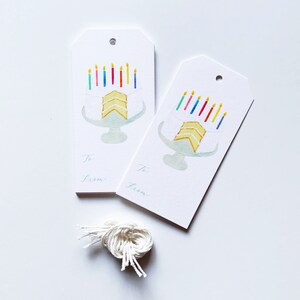 Birthday Cake Gift Tags