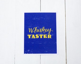 Whiskey Taster, 8x10 Print