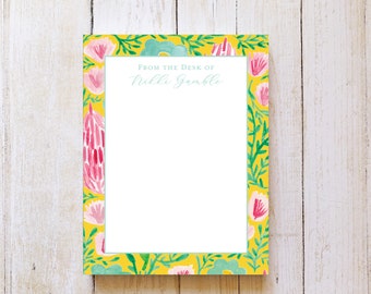 Personalized Morning Glory Notepad, A2 size