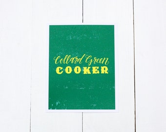 Collard Green Cooker, 8x10 Print