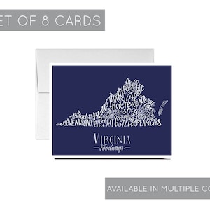 Virginia Foodways Cards, Set of 8