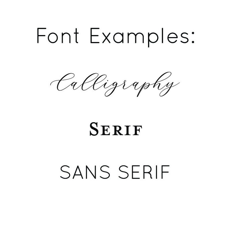 May include: Font examples showing different styles: calligraphy, serif, and sans serif.