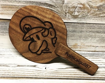 Custom Ping Pong Paddle - Retirement Table Tennis Paddle - Gift For Ping Pong Lover  - Engraved Ping Pong Paddle - Walnut Table Tennis
