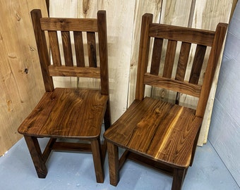 Walnut Dining Chair | Priced Per Chair | Dining Chair | Walnut Wood Chair | Walnut Chairs | Made In Colorado