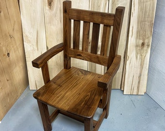 Walnut Arm Chair | Arm Chair Set | Walnut Wood Chair | Dining Chair Set |  Walnut Dining Chair | Walnut Office Chair