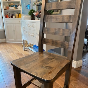 Ladder Back Dining Chair | Set of Chairs | Alder Dining Chair | Made in Colorado | Kitchen Chairs | Dining Room Chairs | Custom Chairs