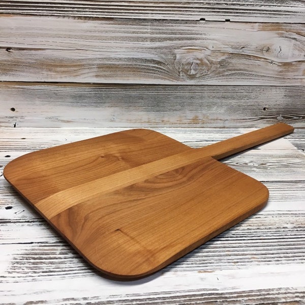 Square Alder Pizza Peel Made With Solid Alder Wood Custom Pizza Paddle Pizza Board Pizza Tray