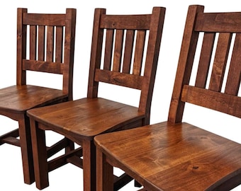 Set of 4 Chairs | Cherry Stained Chairs | Set of 6 Chairs | Made in Colorado | Custom Dining Chairs