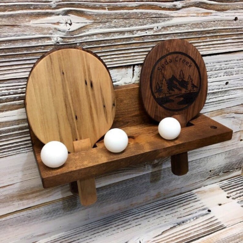 Handmade Walnut Ping Pong Paddle Fathers Day Gift Custom Etsy Denmark