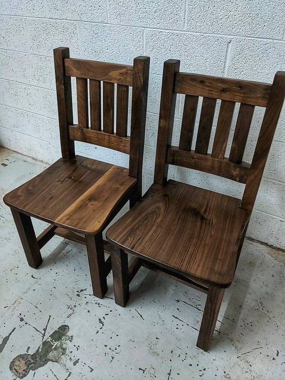 Walnut Dining Chairs Priced per Chair Handcrafted Chairs Dining