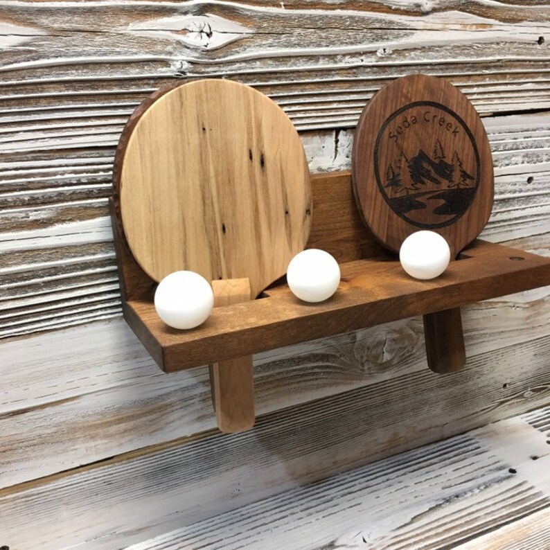Ping Pong Paddle Holder Table Tennis Holder Solid Alder Etsy
