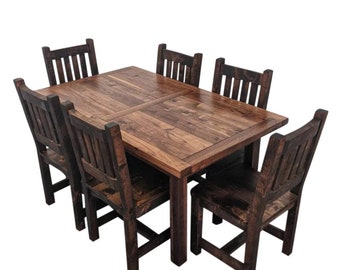 Walnut Dining Table Set | Walnut Dining Room Table | Made in Colorado | Walnut Table |  Walnut Dining Set and Chairs |  Walnut table top