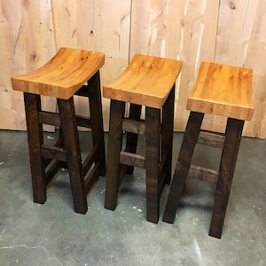 Kitchen bar stools, Priced Per Stool, wood bar stools, saddle stools, kitchen stool, bar stools, counter stools, , counter height stool,