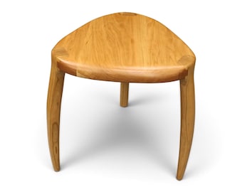Hand Carved Cherry Stool | Maloof Inspired Guitar Stool
