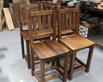 Counter Height Barstools, Barstool Counter Height, Walnut Chairs, Counter Height Chairs, Counter Stools With Backs, Custom Height