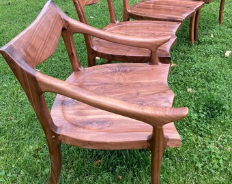 Lower Back Chair | Maloof Inspired | Studio Quality Dining Chairs | Executive Chair | Set of Chairs