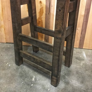 Saddle Stool, Counter height stool, bar stools, wood bar stools, saddle stools, wood stools, kitchen stool, counter stools bild 7