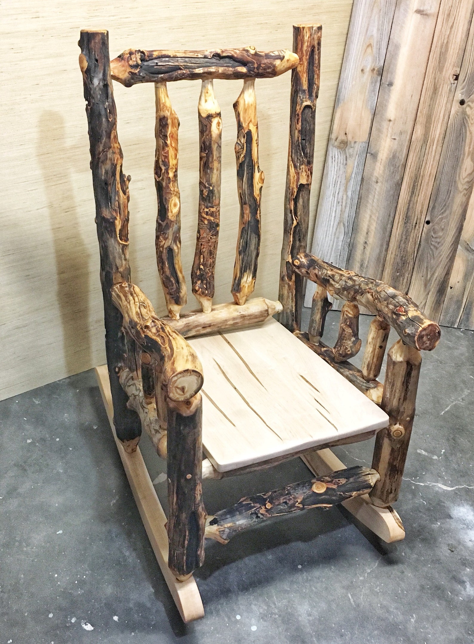Aspen Log Rocking Chair | Etsy