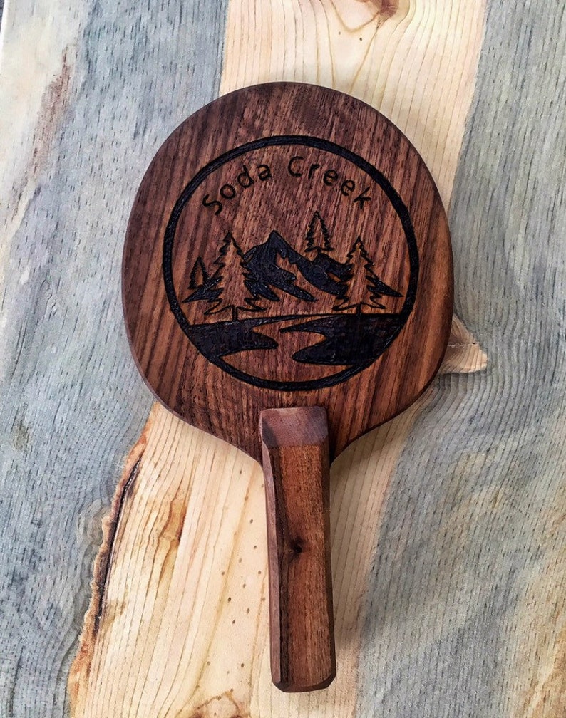 Custom Ping Pong Paddle Walnut Paddle Wood Paddle Etsy