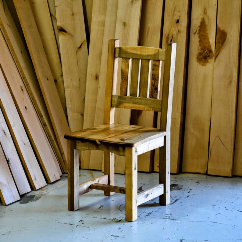 Rough Sawn Pine Dining Chairs Weathered Pine Chairs Etsy