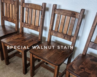 Wood Dining Chairs | Priced Per Chair | Dining Table Chairs | Solid Wood Chairs | Made In Colorado | Handcrafted Dining Chairs