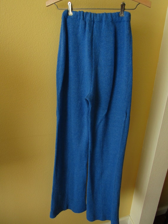 Blue 1970's Knit Pants
