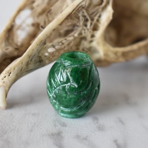Jade Dread Beads | 4.5mm Dread Beads | Jade Oval Beads | Dreadlock | Dread Accessory | Jade Dread Beads