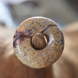 Picture Stone Gemstone Dread Beads | 6mm Dread Beads | Rondell Beads | Dreadlock | Dread Accessory | Dread Beads