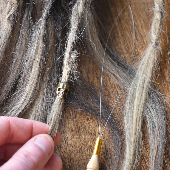 5 Pcs Hair Bead Threader Tool Hair Extension Holder Bead Stringer