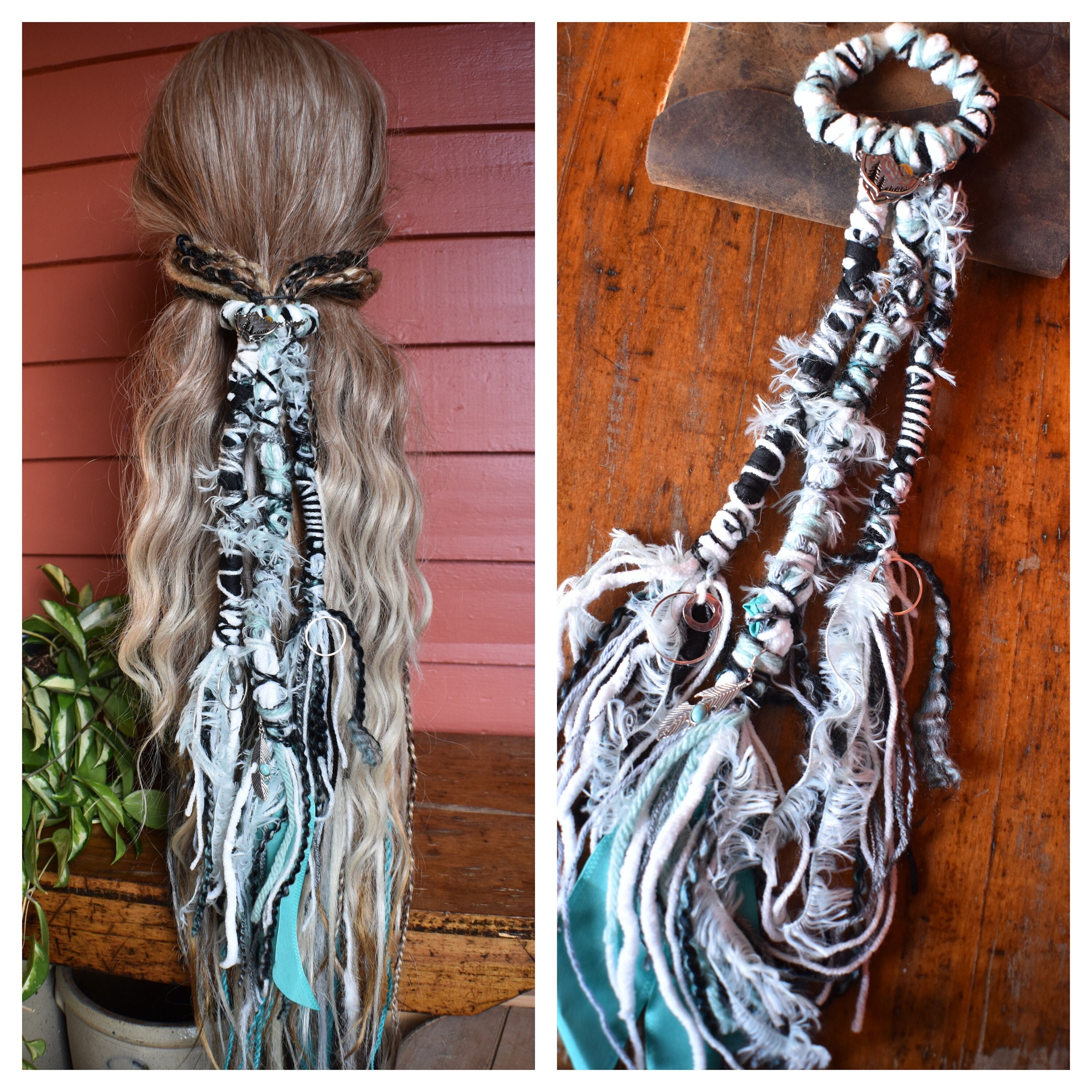 Earth Tones Earthy Bendable Dread Tie Dreadlock Accessories Bendable Hair  Tie Bun Wrap Ponytail Wrap Tie Long Hair Wrap Tie up Dreads 