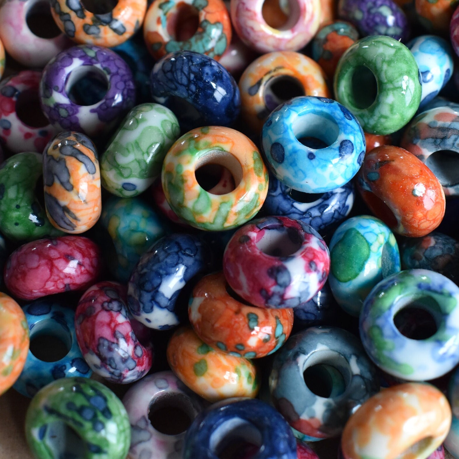 Glass Dread Bead - Etsy display picture 3