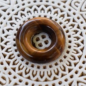 Brown Tiger Eye Dread Beads | 8mm Dread Beads | Rondell Beads | Dreadlock | Dread Accessory | Dread Beads