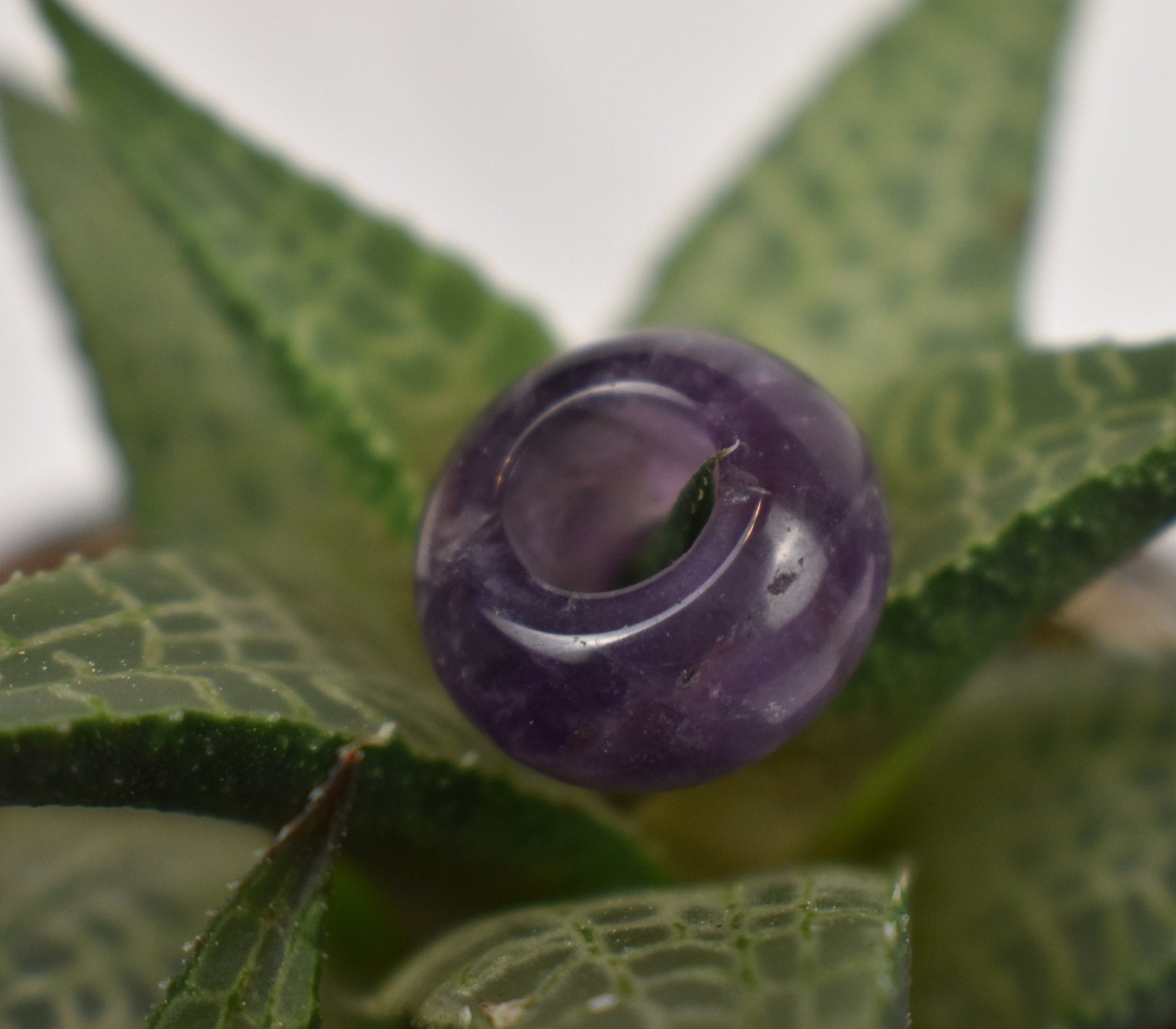 Purple Amethyst Gemstone Dread Beads | 6mm Dread Beads | Rondell Beads | Dreadlock | Dread Accessory | Dread Beads