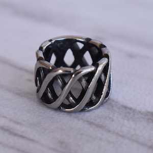 Dread Bead | Silver Dread Bead | 8.5mm Dread Beads | Metal Dread Beads | Beard Dread | Dread Bead | Silver Dread Bead