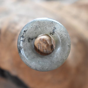 Labradorite Gemstone Dread Beads | 8mm Dread Beads | Rondell Beads | Dreadlock | Dread Accessory | Dread Beads