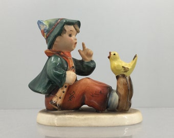 Antique Collectible Goebel Hummel figurine 'Singing lesson' #63 - TMK2, Hand painted vintage figurine